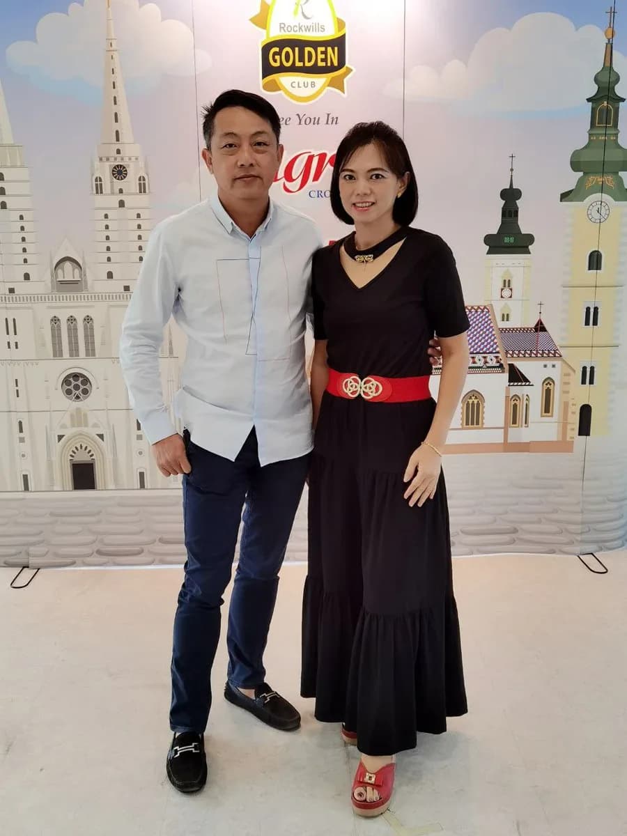 SIS founders Jackson Kee and Minie Chee at a Rockwills Golden Club event
